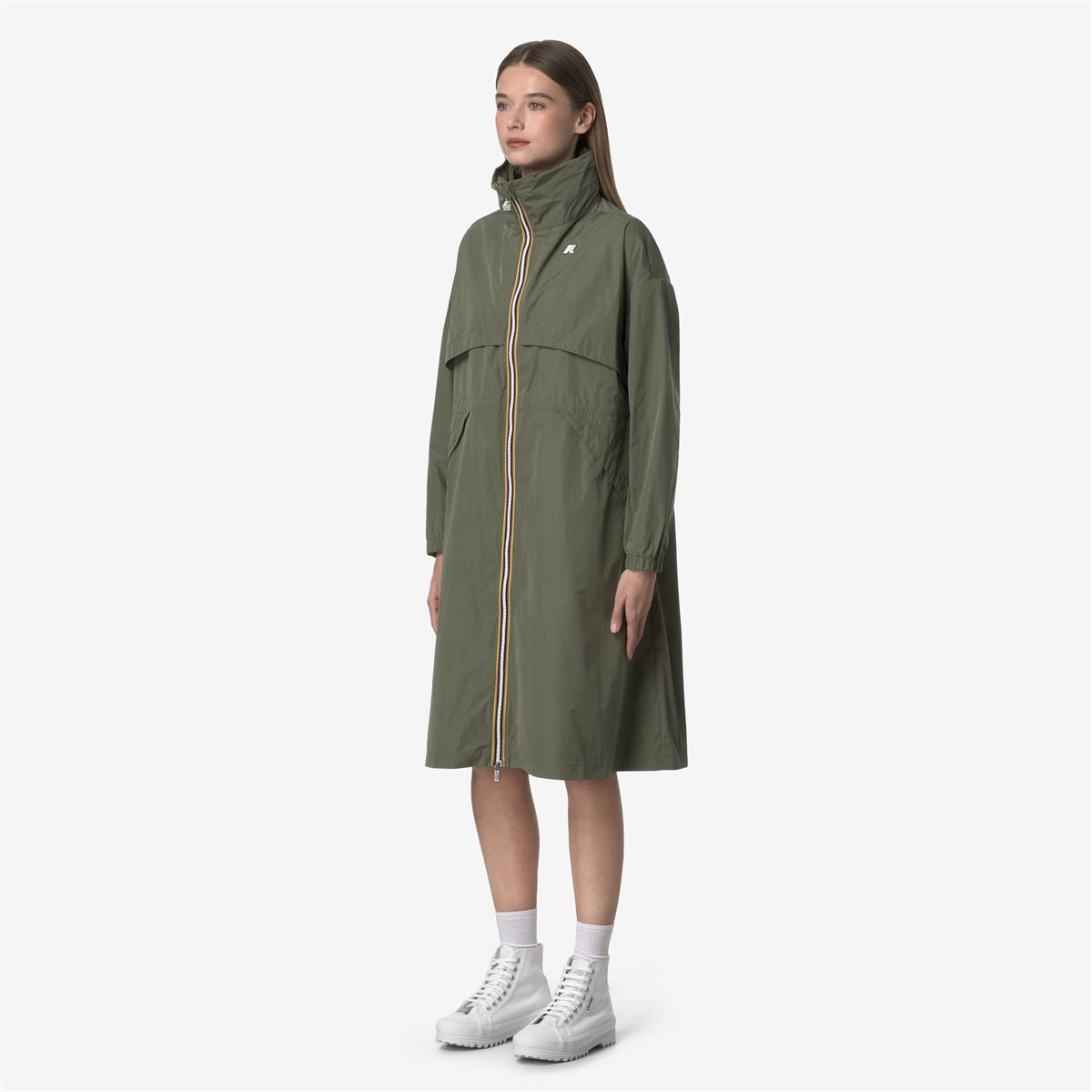 AUBE MEMORY TOUCH - Jackets - Long - WOMAN - GREEN LICHEN