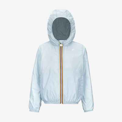 P. JAKE PLUS.2 REVERSIBLE - Jackets - Short - BOY - GREEN IRON-BLUE BABY